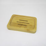 Natural Bamboo Rectangle Shape Soap Tray - BIG