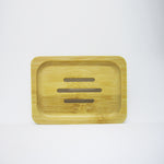 Natural Bamboo Rectangle Shape Soap Tray - BIG