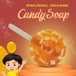 RIMURIMU Handmade Kids Orange Candy Natural Soap