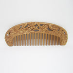 Natural Peach Wood comb (Vintage Floral Series)