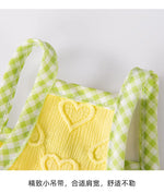 Spring and Summer Dog Cute Love Relief Texture Bow Strap Cat Tank Top Pet Dog Clothes Puppy Clothes Dog Costume
