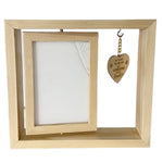 Pet Memorial Photo Frame Wooden Desktop Memorial Heart Pendant Dog Memorial Home Table Decoration For Bedroom Living Room