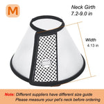 Vivifying Cat Cone, Adjustable Recovery Pet Cone, Lightweight Plastic Elizabethan Collar for Cats, Mini Dogs and Rabbits