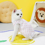 Kitten Onesies Cat Recovery Suit for Abdominal Wounds or Skin Diseases After Surgery Wear E-Collar Alternative for Cats and Dogs