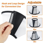 Vivifying Cat Cone, Adjustable Recovery Pet Cone, Lightweight Plastic Elizabethan Collar for Cats, Mini Dogs and Rabbits