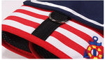 Soft Breathable Navy Style Leash Set for Small and Medium Dogs, Chihuahua Puppy Collar, Chest Strap, Pet Clothes