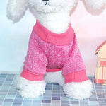 Dog Warm Clothes Spring Autumn Winter Cute Fashion Jacket Round Neck Sweater Pet Supplies Teddy Dog Cat Clothing Pet Accessories