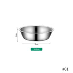 Large Capacity Dog Bowl Stainless Steel Pet Feeding Bowl Cat and Dog Food Drinking Bowl Metal Feeding Bowls миска для кошки
