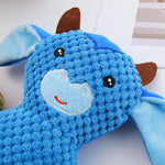 Plush Dog Toy Animals Shape Bite Resistant Squeaky Toys Fleece Dog Toys for Small Large Dogs Puppy Pets Training Accessories