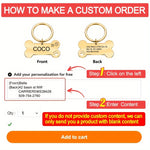 Customized Pet Tag – Golden / Silvery (C3)