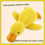 SweetS Large Dog Chew Toy – Heavy-Duty Plush Duck with Squeaker for All Breeds