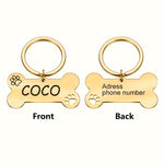 Customized Pet Tag – Golden / Silvery (C3)