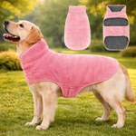 Double-Sided Fleece Dog Winter Coat – Windproof & Warm