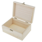 DIY Wooden Jewellery Box  / Handmade Jewelry Storage Box  - Rectangular Box