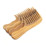 Green Sandalwood Wide Tooth Comb (Coarse Tooth) For Women