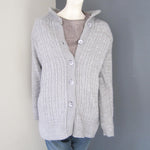 Wool Cardigans for Women - Grey