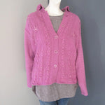 Wool Cardigans for Women - Light Pink
