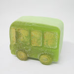 RIMURIMU Handmade Kids Green School Bus Natural Soap