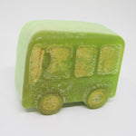RIMURIMU Handmade Kids Green School Bus Natural Soap