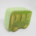 RIMURIMU Handmade Kids Green School Bus Natural Soap