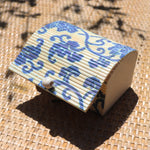 Pop Up Vintage Bamboo Blue Orchid Gift Box