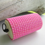 Unique Cylinder Jewelry Bamboo Storage Box - Rosy Red