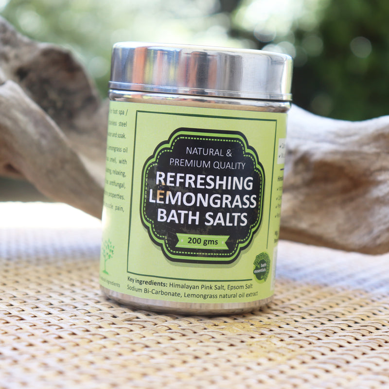RIMURIMU Pure & Natural Refreshing Lemongrass Bath Salts