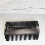 Sandalwood Men Beard Hair Comb (Narrow & Broad Teeth) - Black