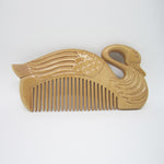 Natural Peach Wood comb (Swan)