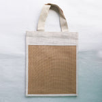 Jute Handbag - Patch Light Brown