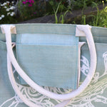 Jute Shopping Bag SeaGrn Mermaid - Big