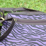 Jute Sling Bag Purple Stripes