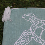 Jute Folder Turtle (Sea Green) - Medium