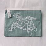 Jute Folder Turtle (Sea Green) - Medium