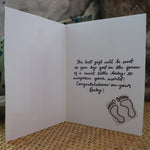 Handmade Baby Shower card - Baby Shower greeting