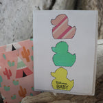 Handmade Baby Shower card - Welcome Baby greeting