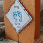Handmade Baby Shower card - Hey Little One greeting