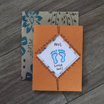 Handmade Baby Shower card - Hey Little One greeting