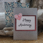 Handmade Celebrations Card - Happy Anniversary Greeting Card