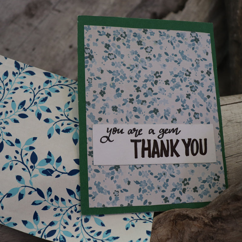 Handmade Expressions card - You Are A Gem - Thank You greeting card 8