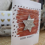 Handmade Expressions card - Good Night greeting card