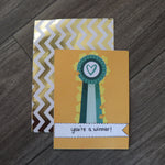 Handmade Expressions card - You're A Winner greeting card 20