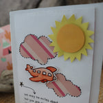 Handmade Feelings card - I Miss You greeting card