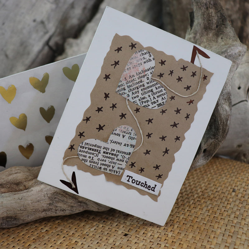 Handmade Feelings card - Touched greeting card