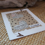 Handmade Feelings card - Touched greeting card