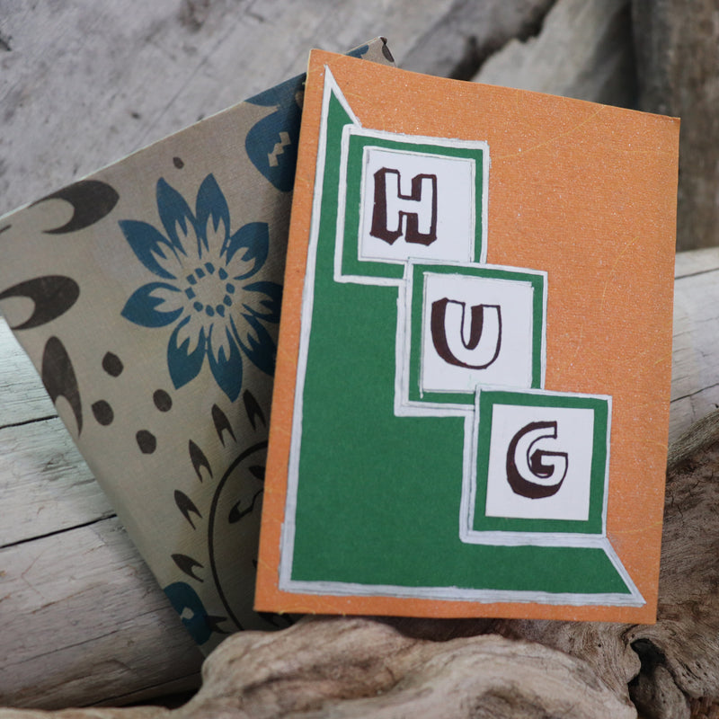 Handmade Feelings card - Hug greeting card