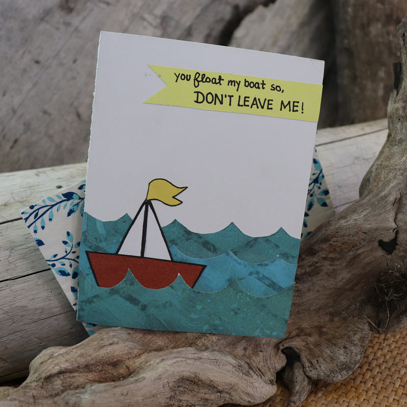 Handmade Feelings card - Don't Leave Me greeting card
