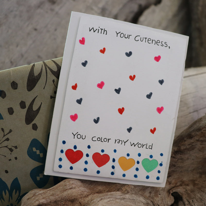 Handmade Feelings card - Cute greeting card
