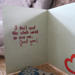 Handmade Feelings card - Love You greeting card