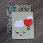Handmade Feelings card - Love You greeting card
